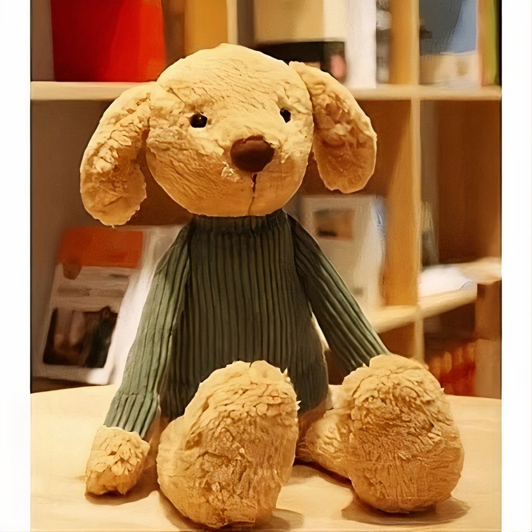Peluche chien tout doux
