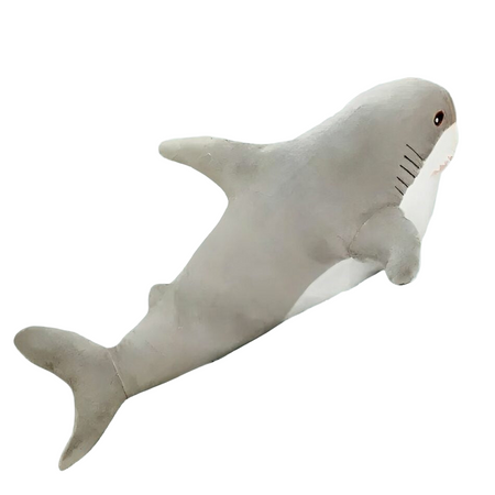 Peluche requin géant gris