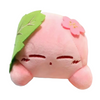 Petite peluche Kirby dans feuille verte