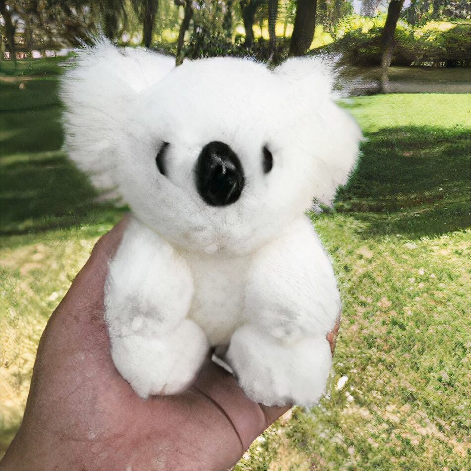 Petite peluche de koala poilu
