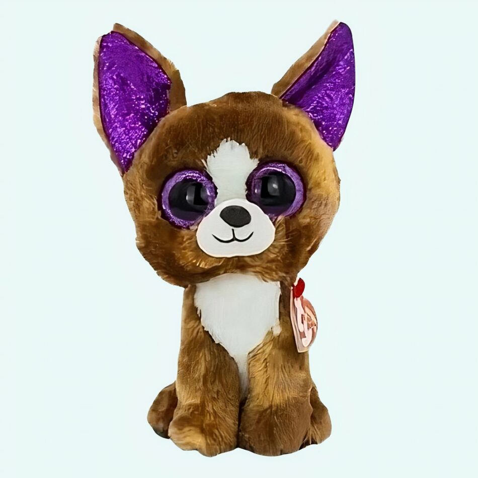 Petite peluche chien marron
