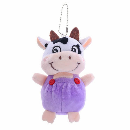Peluche petite vache porte-clés