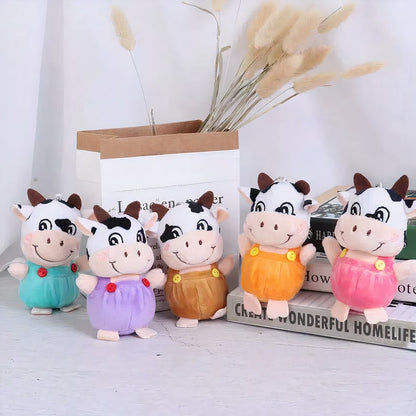 Peluche petite vache porte-clés