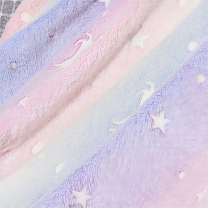 Plaid licorne lumineux