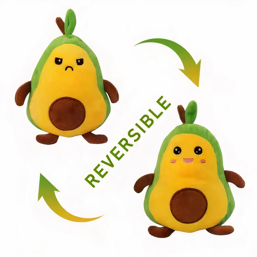 Peluche avocat reversible