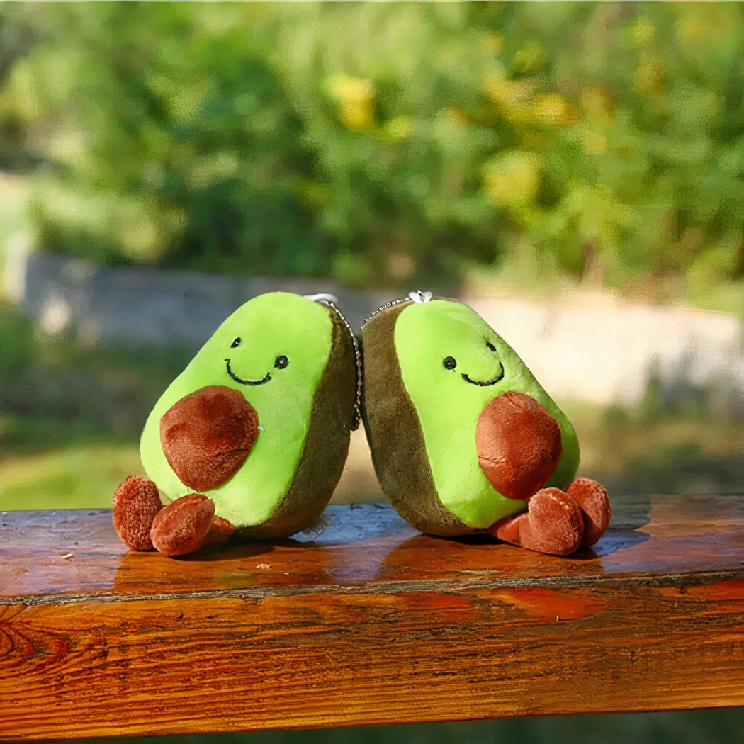 Peluche avocat porte-clés