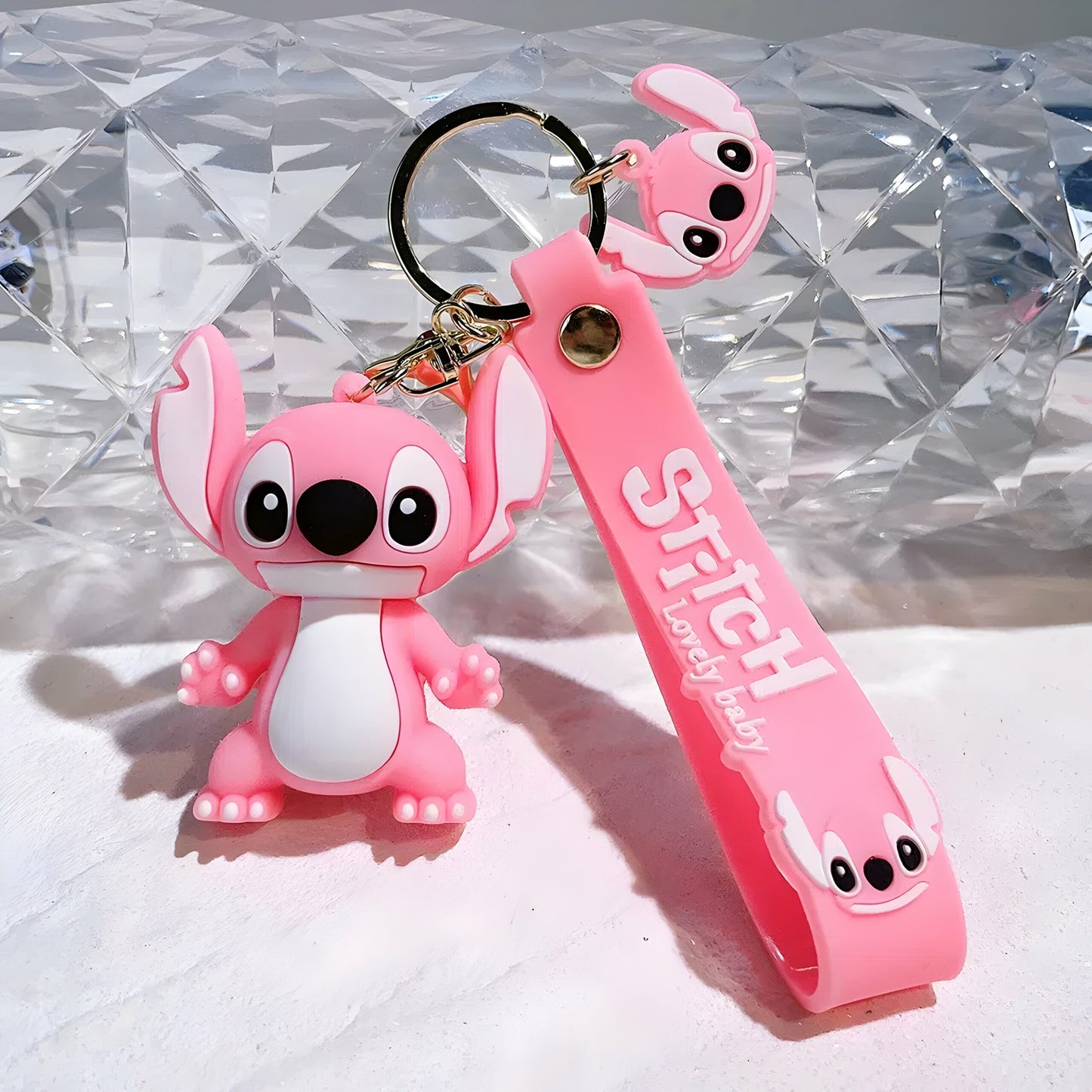Porte Clé en Silicone Stitch