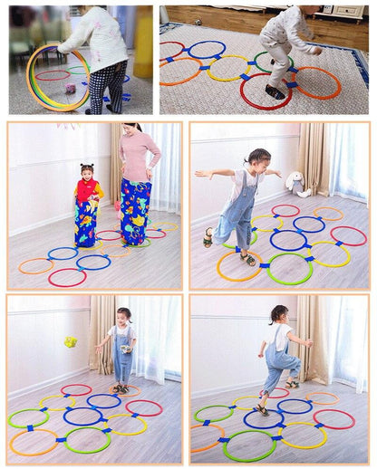 Jeu de Marelle avec Cerceaux - Le Royaume du Bébé