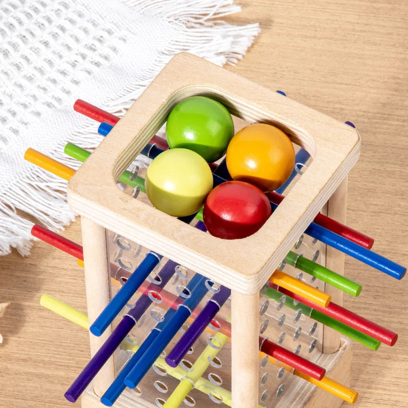 Tour de bâtonnets en bois Montessori