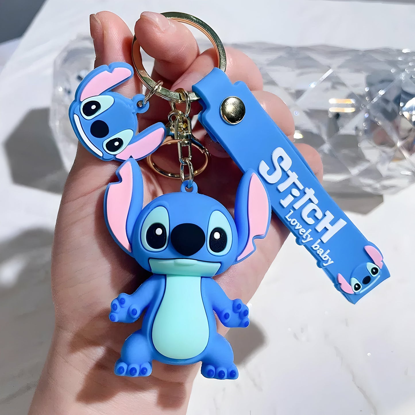 Porte Clé en Silicone Stitch