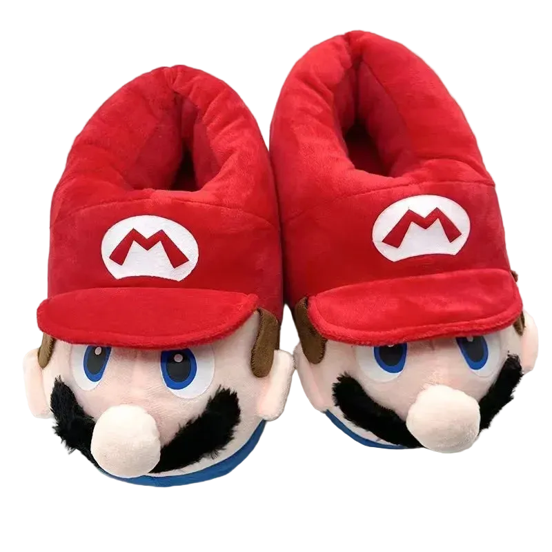 Pantoufles Mario et Luigi