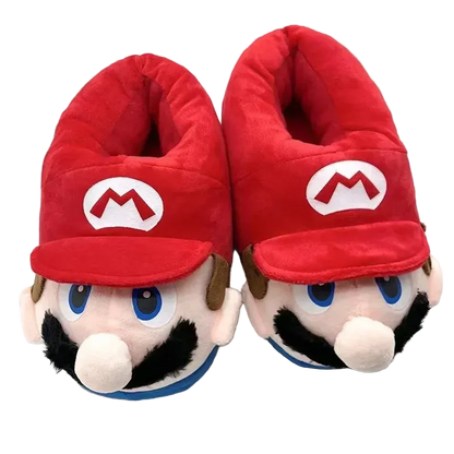 Pantoufles Mario et Luigi