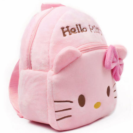 Sac à dos en peluche Hello Kitty rose