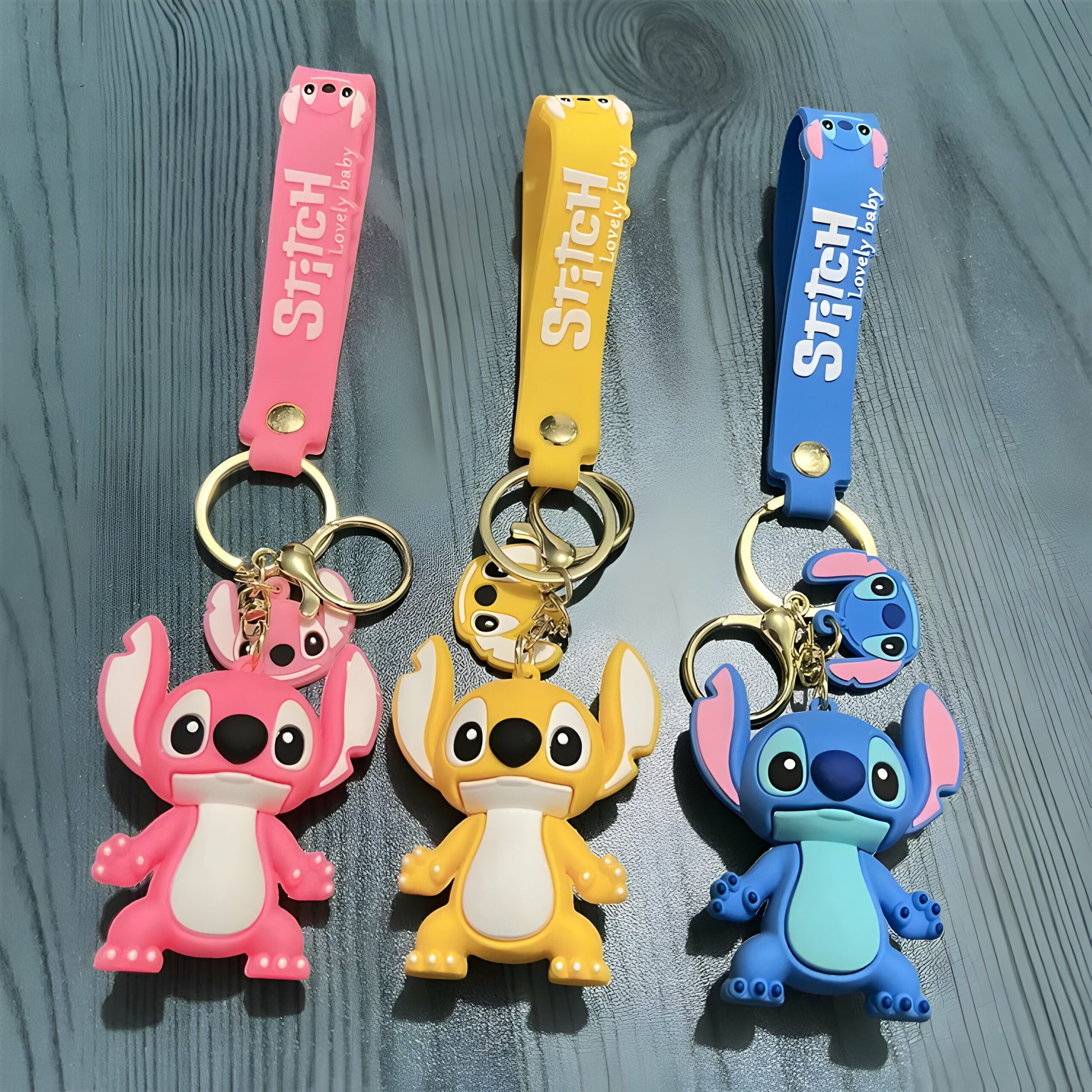 Porte Clé en Silicone Stitch