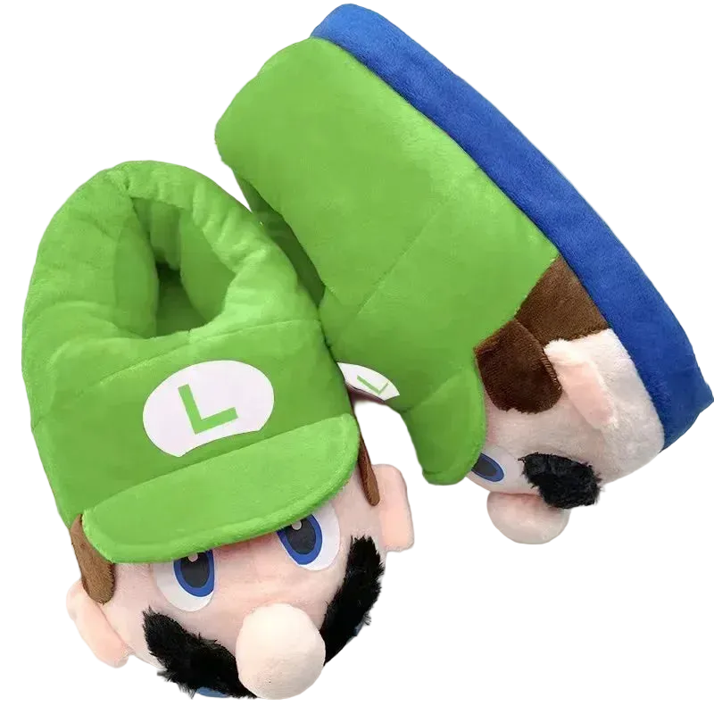 Pantoufles Mario et Luigi