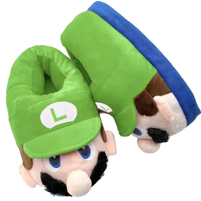 Pantoufles Mario et Luigi