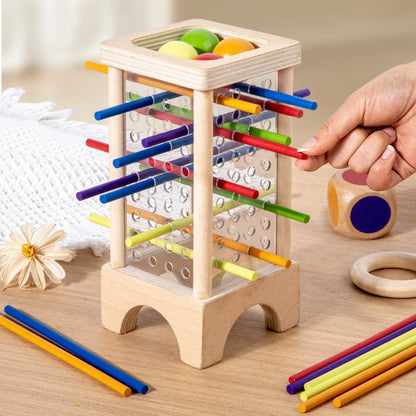 Tour de bâtonnets en bois Montessori