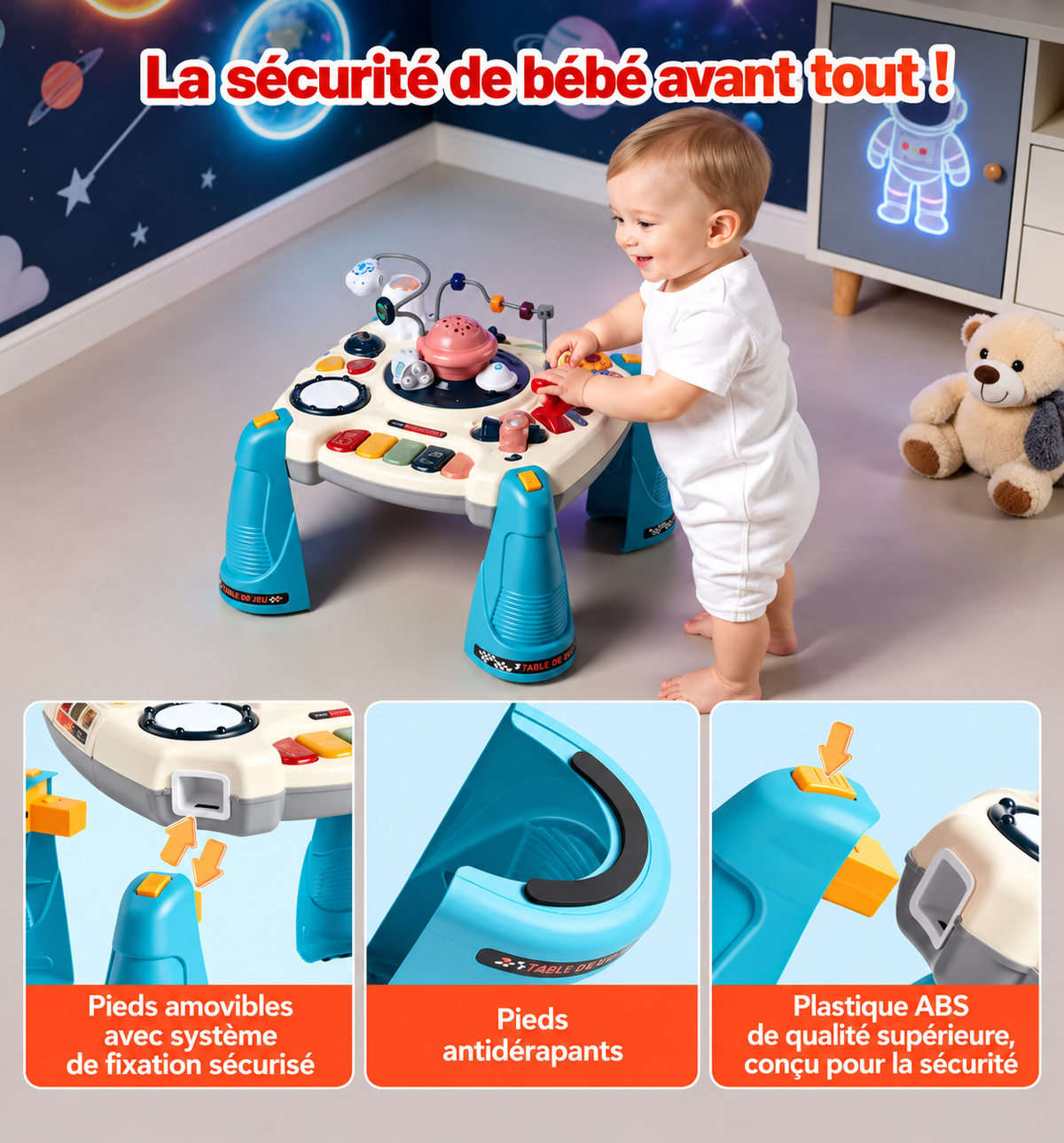Table musicale pour bébé