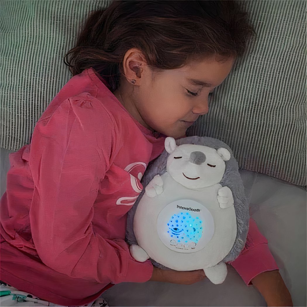 Veilleuse peluche hérisson projecteur ciel étoilé
