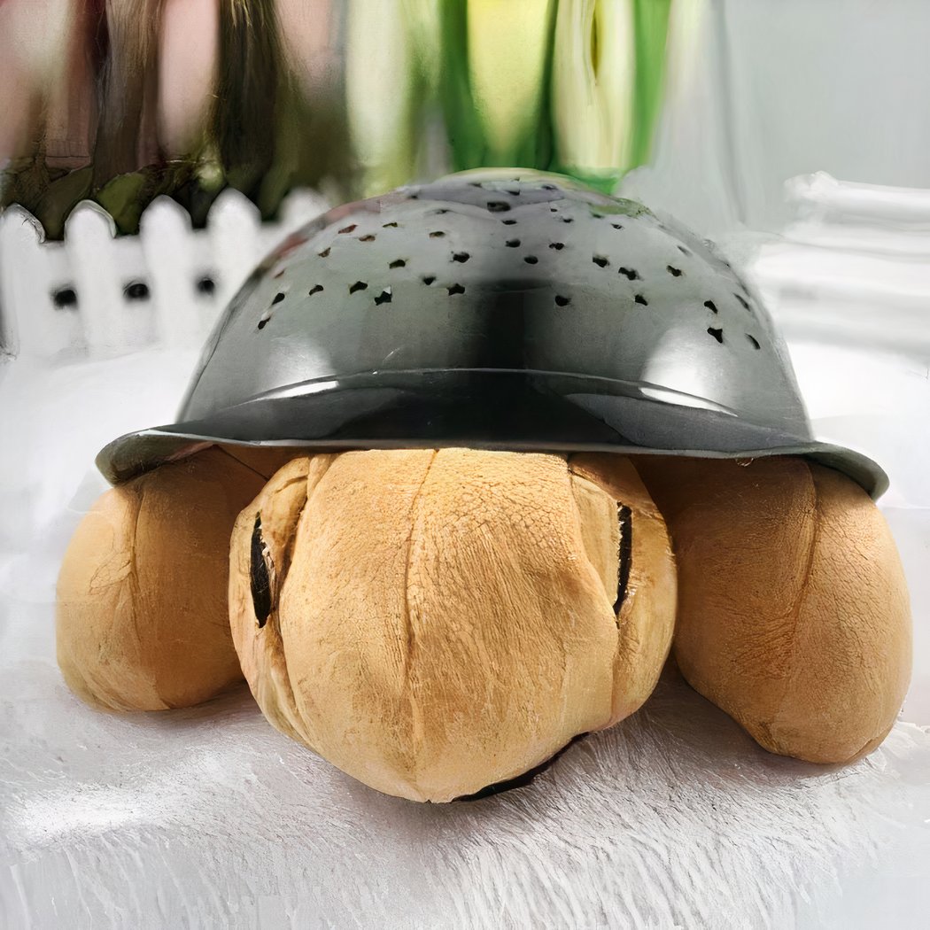 Veilleuse peluche tortue projecteur de ciel étoilé
