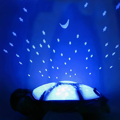 Veilleuse peluche tortue projecteur de ciel étoilé