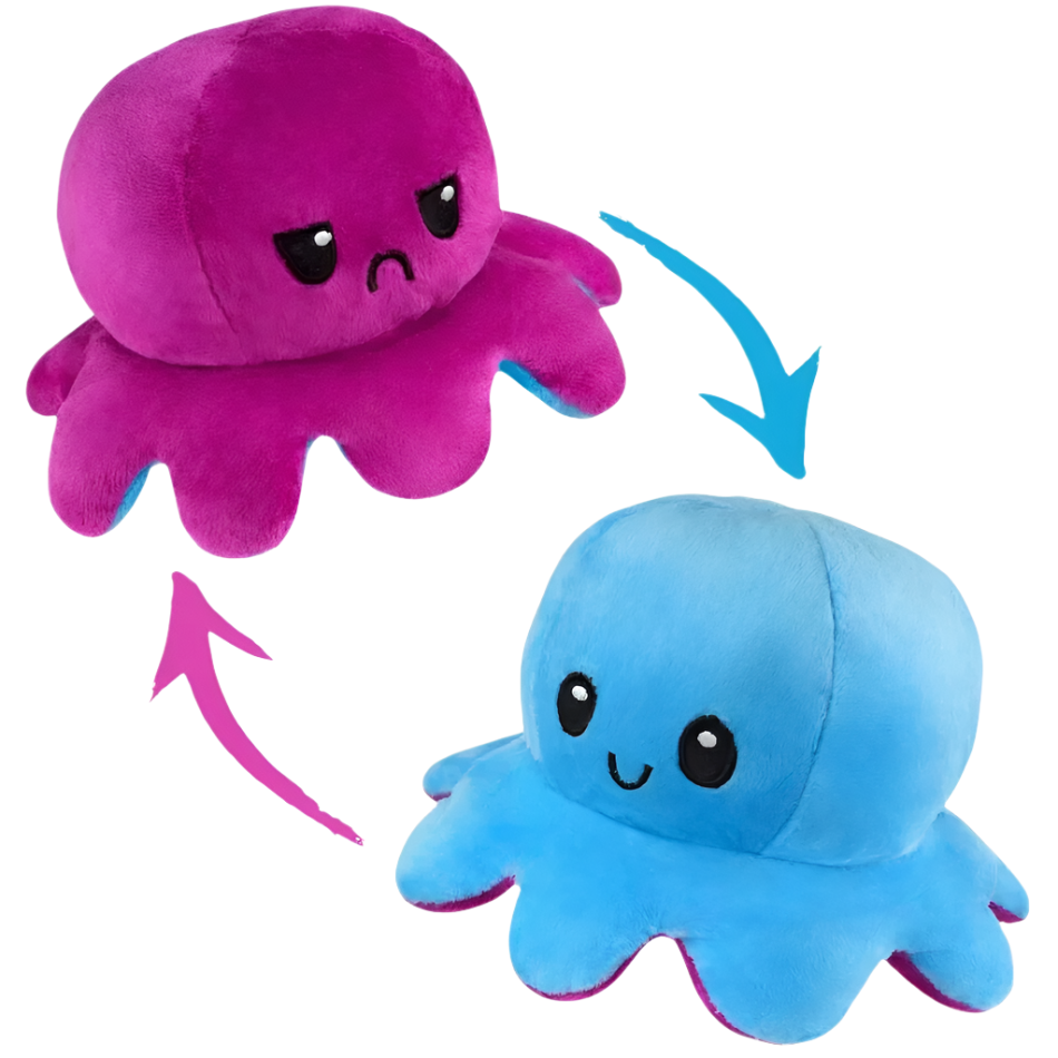 Peluche pieuvre réversible - Octopus réversible