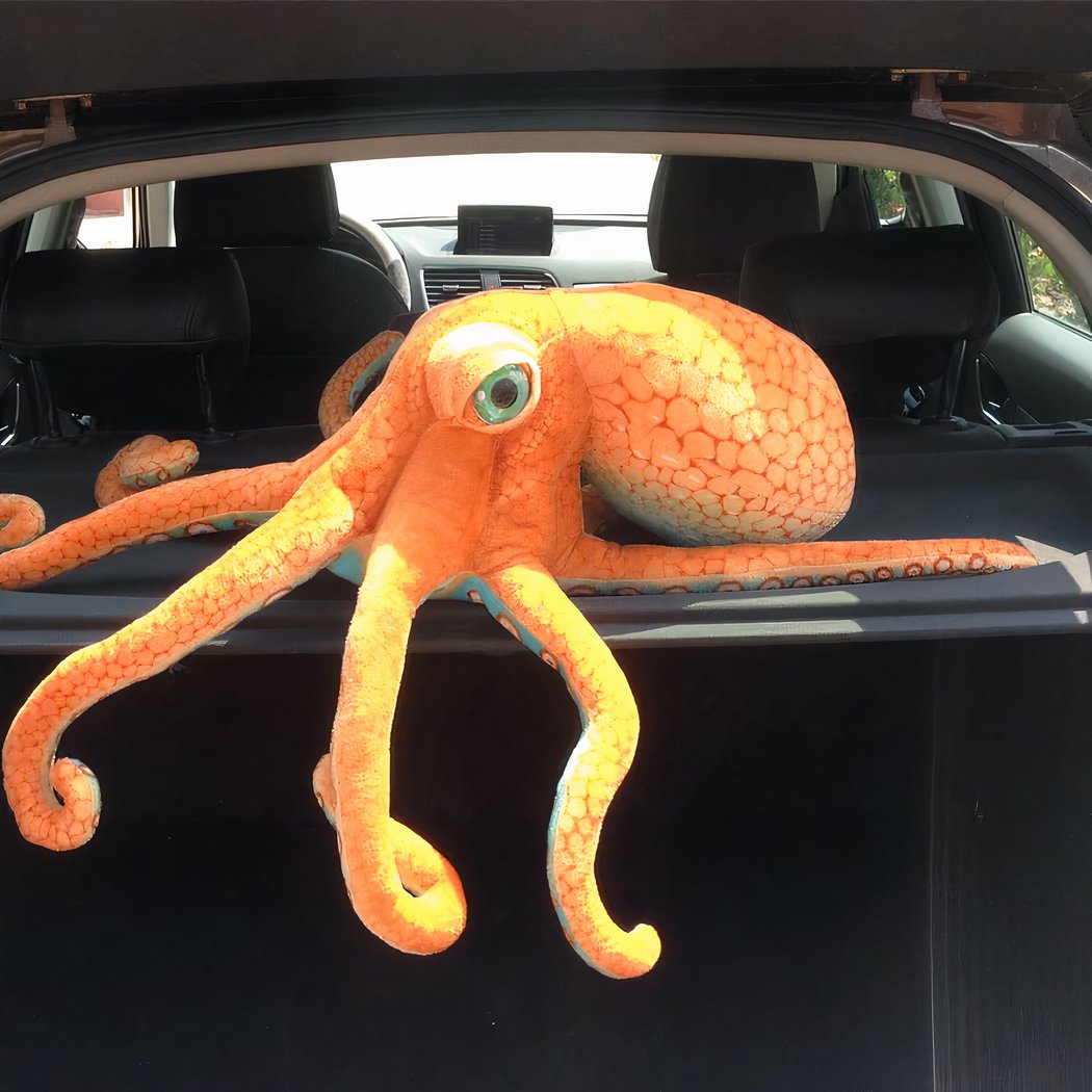 Peluche réaliste de pieuvre