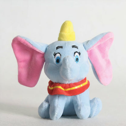 2 Peluches Dumbo l'éléphant bleue et grise
