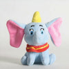2 Peluches Dumbo l'éléphant bleue et grise