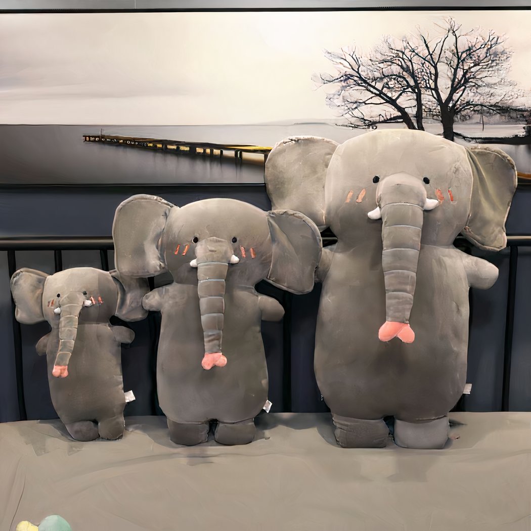 Peluche oreiller éléphant