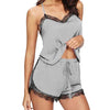 Ensemble Pyjama Dentelle Gris pour Femme