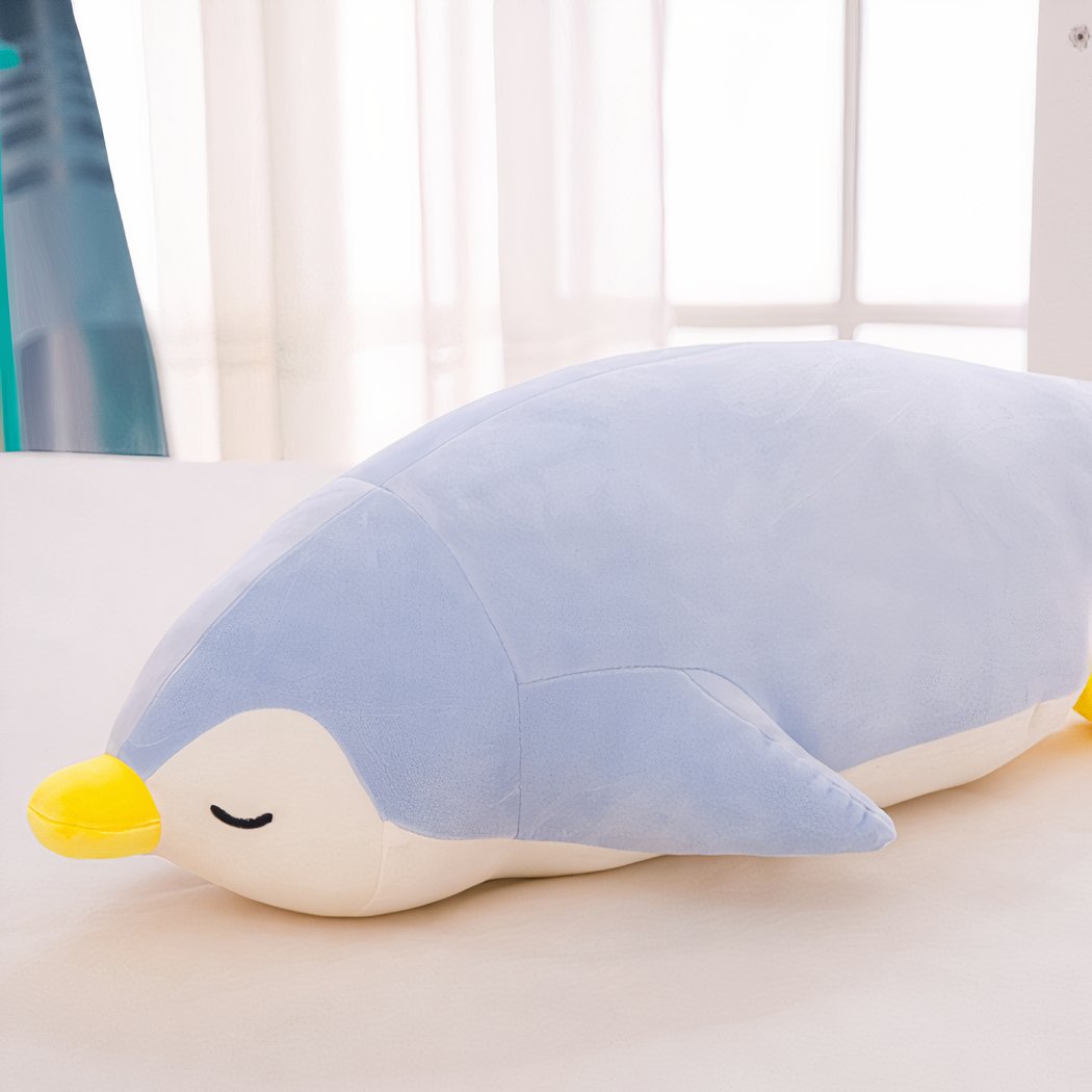 Peluche pingouin manchot bleu
