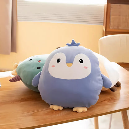 Peluche pingouin toute ronde