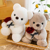 Peluche de St-Valentin nounours avec sa rose