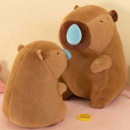 Peluche douce capybara enrhumé