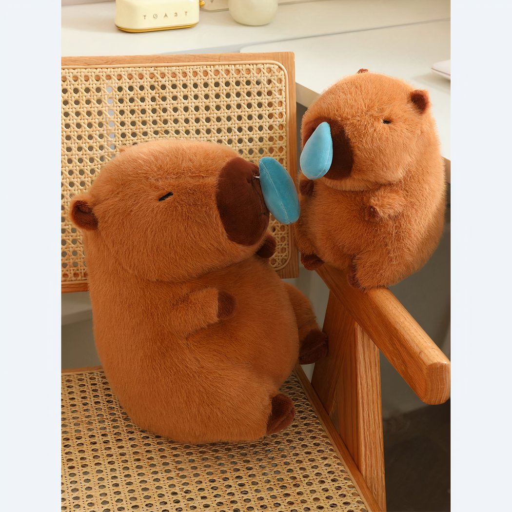 Peluche douce capybara enrhumé