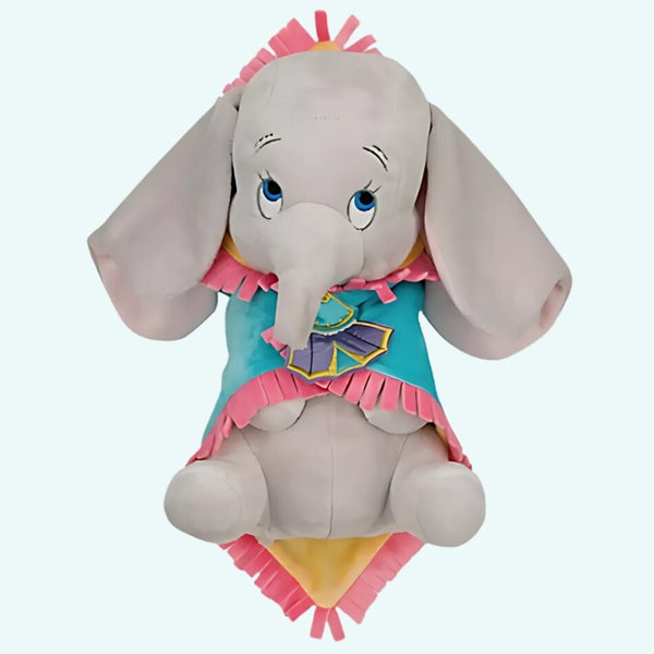 Peluche Dumbo dans sa couverture