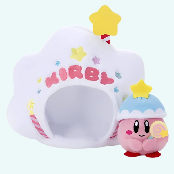Peluche Kirby dans son étoile blanche