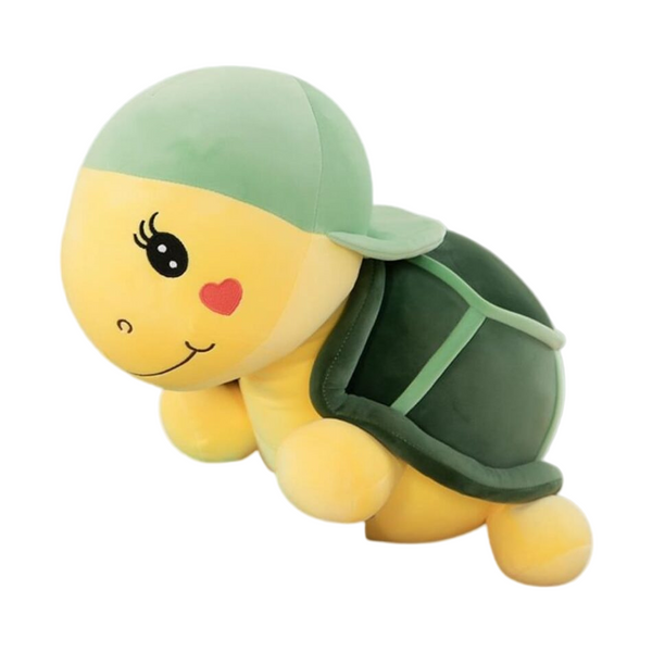 Peluche tortue verte à casquette
