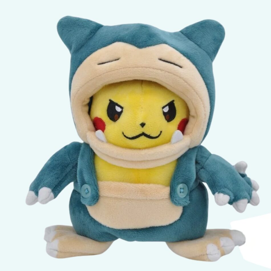 Peluche Pikachu déguisé en Ronflex