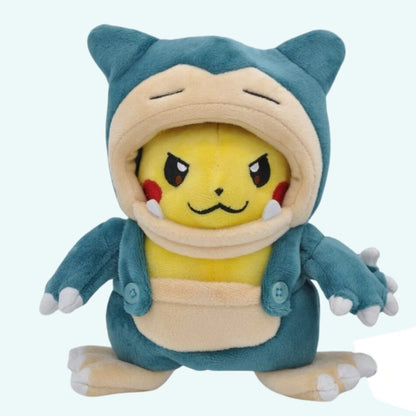 Peluche Pikachu déguisé en Ronflex