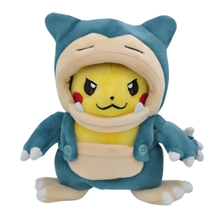 Peluche Pikachu déguisé en Ronflex