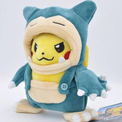 Peluche Pikachu déguisé en Ronflex