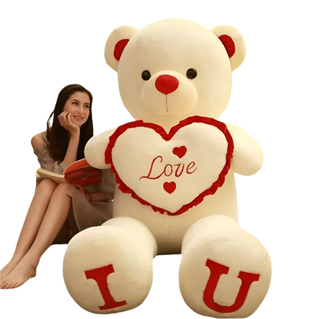 Ours en peluche géant cœur Love