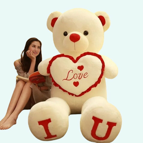 Ours en peluche géant cœur Love