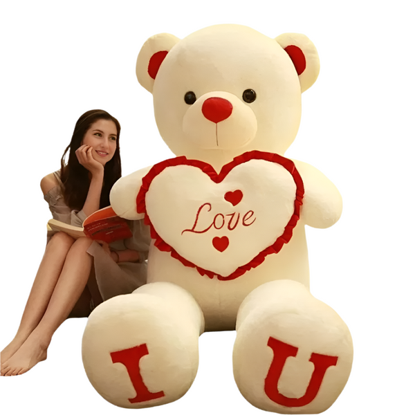 Ours en peluche géant cœur Love