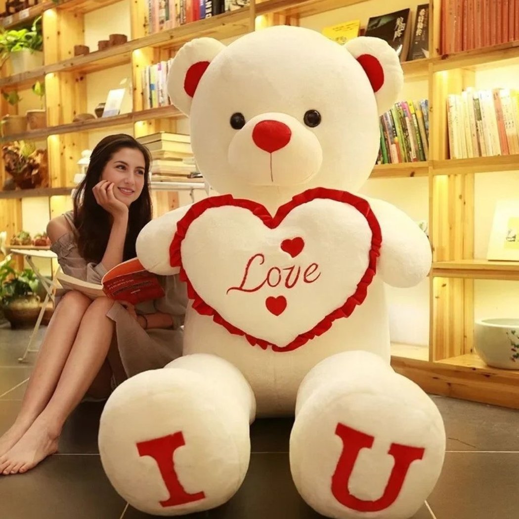 Ours en peluche géant cœur Love