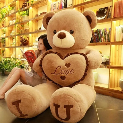 Ours en peluche géant cœur Love