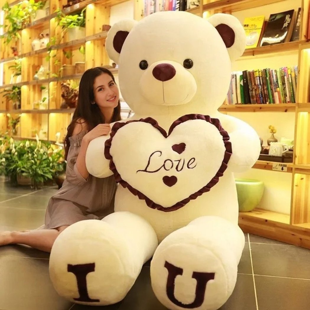Ours en peluche géant cœur Love