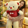 Peluche géante ours d'amour en Tshirt